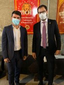 L'assessore Mammi ( a sx) e il ministro Patuanelli nel corso della visita all'acetaia Mussini.jpeg