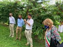 Presentazione progetto sperimentale ciliegia Vignola con assessore Mammi e sindaca Muratori.jpg
