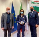 Da sinistra Stefano Bonaccini, Jessica Rossi e Luciano Rossi.jpeg