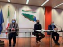 Da sinistra assessore Sport Comune Cervia, Michela Brunelli, assessore Turismo Regione, Andrea Corsini e capo segereteria politica Presidenza Giunta, Giammaria Manghi.jpg
