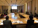 Una fase dei colloqui tra la delegazione regionale e i rappresentanti della Nouvelle-Aquitaine