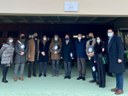 Le autorità presenti presso la scuola Idro Artioli