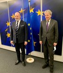 Bonaccini  e Gentiloni, Bruxelles