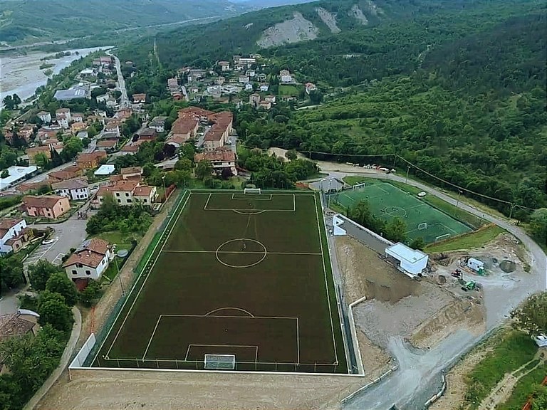 Il centro sportivo dall'alto