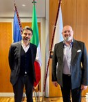 Il presidente Bonaccini e il direttore Tura