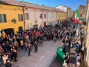 Un momento della cerimonia di Fabbrico