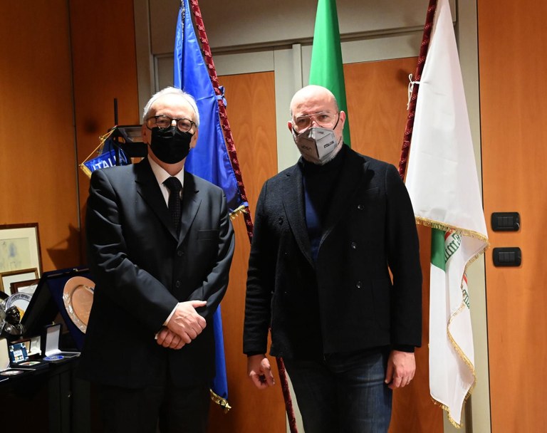 Il prefetto Attilio Visconti con il presidente Stefano Bonaccini