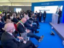 Bonaccini alla conferenza stampa di presentazione del nuovo tratto dell'A1