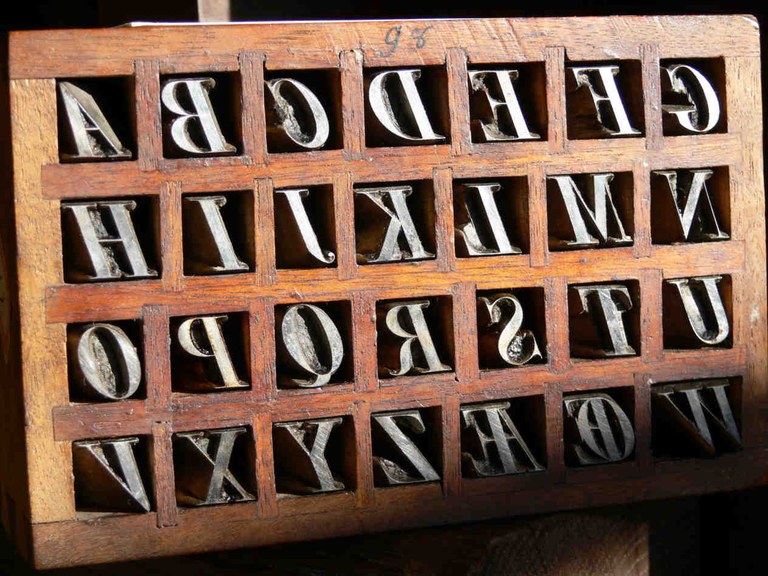 Museo Bodoni, immagine caratteri tipografici