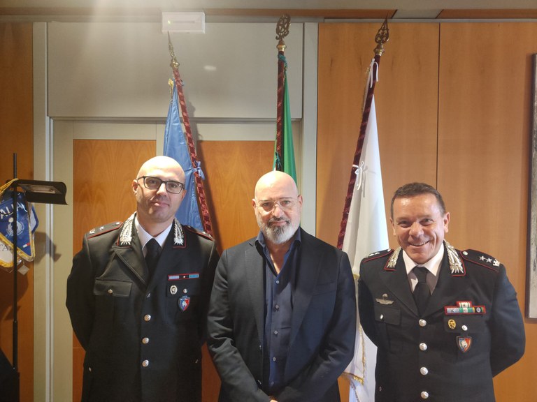 Il presidente Bonaccini incontra il Comandante del Gruppo Carabinieri per la Tutela Ambientale di Venezia, Enrico Risottino