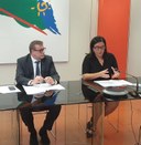 Bruno Di Palma e Barbara Lori in conferenza stampa