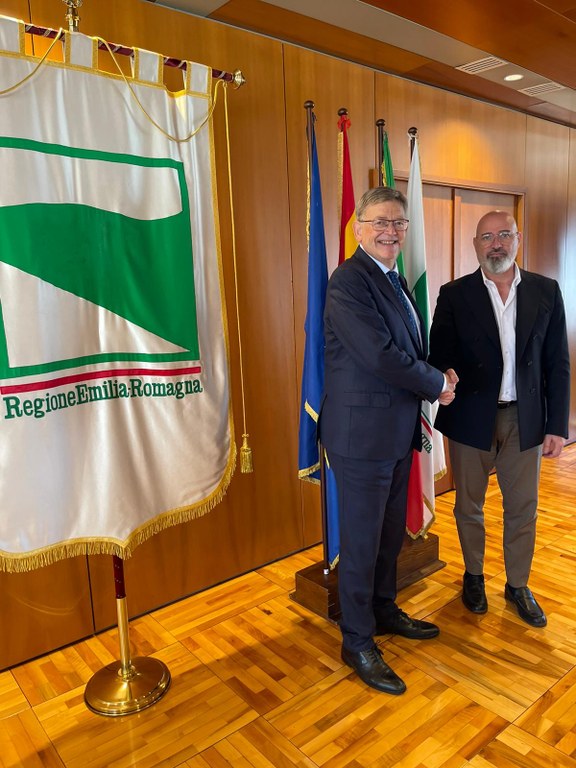I presidenti Bonaccini e Puig