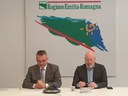 Bonaccini e Donini in conferenza stampa libro Rete oncologica