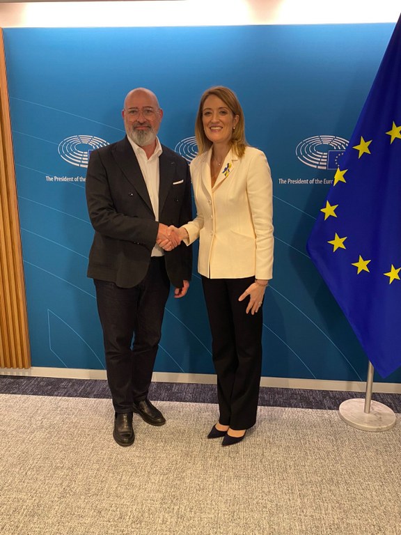 Foto 1 - Bonaccini e la presidente del Parlamento  Europeo Metsola.jpeg