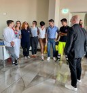 Foto - Conselice, lo staff del Comune con la sindaca e il presidente Bonaccini