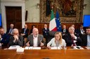 Il presidente Stefano Bonaccini e la premier Giorgia Meloni