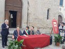L'assessore Mauro Felicori con il sindaco Marco Baccini e le autorità presenti