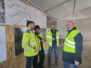 Bonaccini visita il cantiere