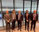 Bonaccini al Riken Center con vicedirettore Watanabe, Ubertini e Colla