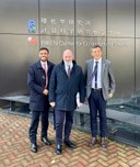 Bonaccini con Ubertini (Ifab) e console Prencipe