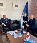 Presidente Bonaccini con ambasciatore Ue Paquet