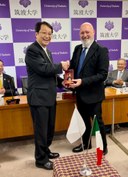 Presidente e Rettore Università Tsukuba Nagata