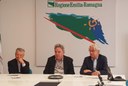 Immagine conferenza stampa, da sx Levorato, Felicori, Mingrone