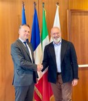 Bonaccini e l'ambasciatore francese in Italia, Martin Briens