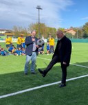 Il palleggio del presidente Bonaccini