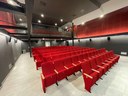 La sala del cinema dopo i lavori di riqualificazione