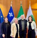 Bonaccini, Salomoni e la ministra Biron