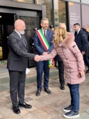 Foto - Il presidente Bonaccini accoglie in Regione la presidente Meloni