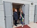 Foto - Il pres. Bonaccini con la sindaca di Sant'Arcangelo, Alice Parma