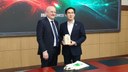 Assessore Colla con vicesindaco Daejeon, Chang Ho-Jong