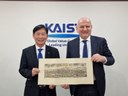 Assessore Colla e vicepresidente Kaist, Kyung Soo Kim