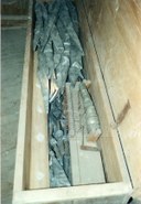 Roffeno, canne dell'organo prima del restauro