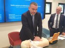 Dimostrazione d'uso da parte dell'assessore Donini