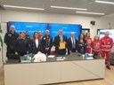 L'assessore Donini con gli operatori del 118