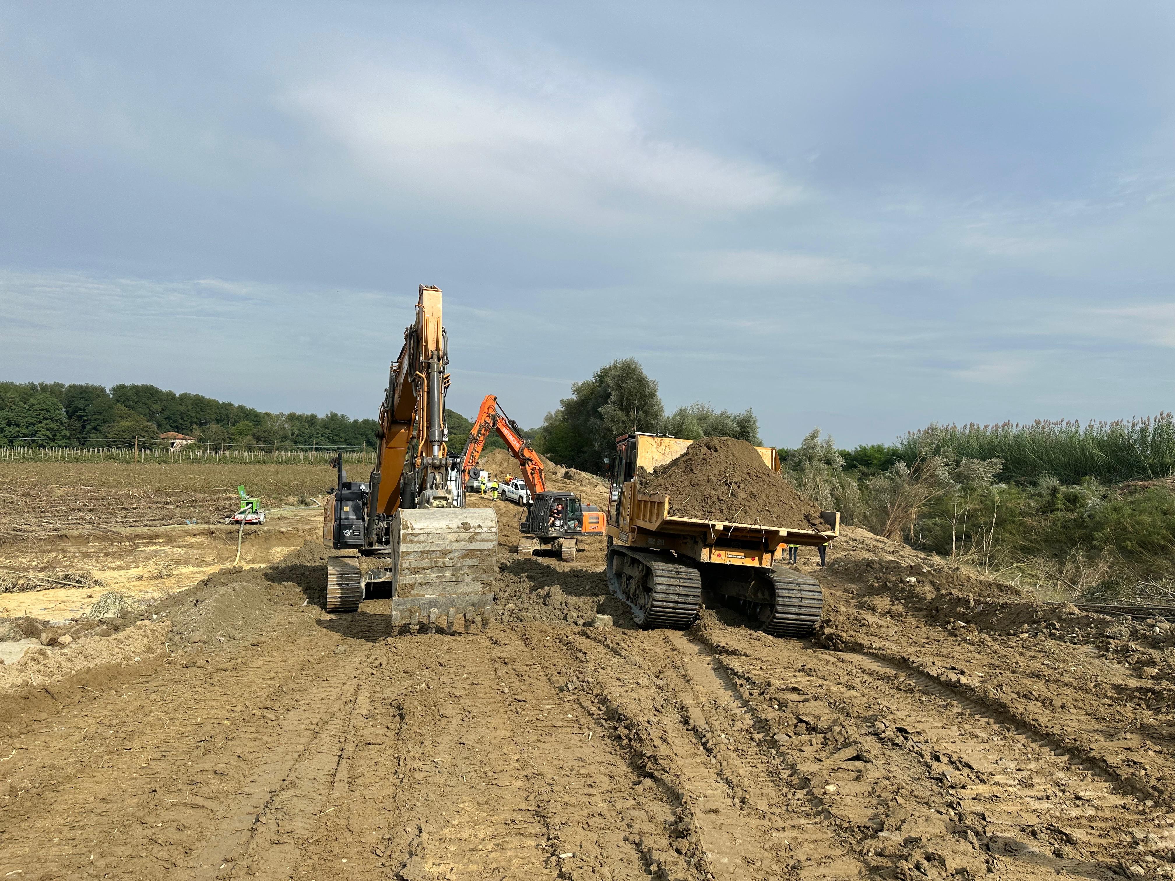 Il cantiere a Cotignola