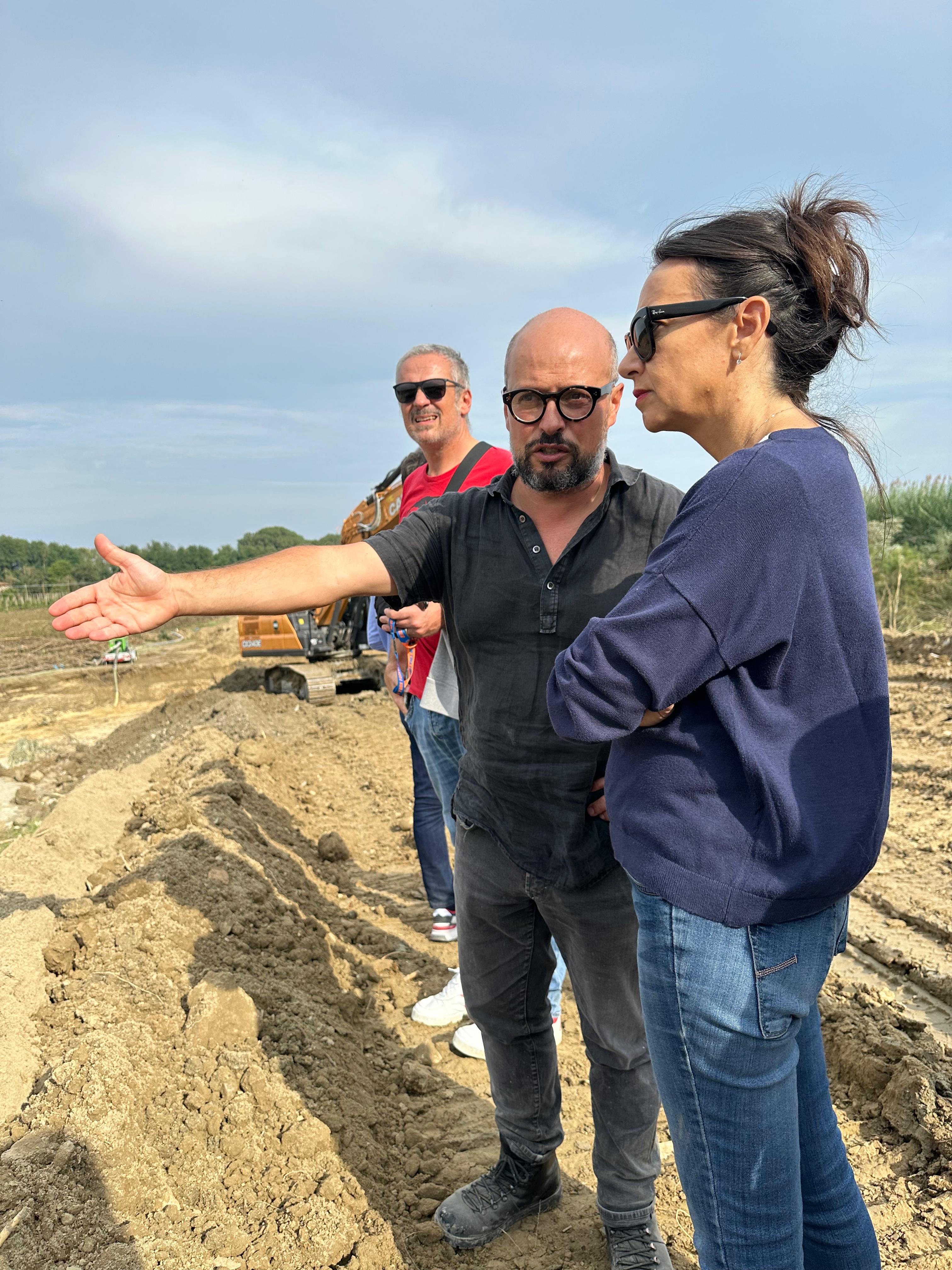 La presidente Priolo con il sindaco di Cotignola, Settembrini