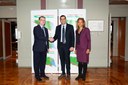 Foto - Michele de Pascale insieme a Shawn Crowley e Daniela Ballard, console generale degli Stati Uniti a Firenze