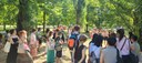 Gli studenti al parco Pasolini