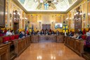 Un momento della presentazione in Municipio a Parma