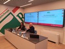 Gli assessori Roberta Frisoni e Massimo Fabi in conferenza stampa