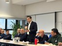 Presidente de Pascale incontra lavoratori  Gaggio Tech