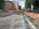 Un'immagine del cantiere