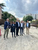 I sindaci, l'assessora Priolo e l'amministratore Benamati