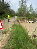 Tecnici al lavoro sul Riglio
