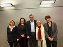 80esimo voto donne - il presidente de Pascale con le consigliere regionali Marta Evangelisti, Elena Ugolini, Maria Costi e Valentina Castaldini