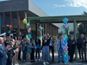 San  Mauro Pascoli - l'assessora Conti all'inaugurazione della mensa scolastica